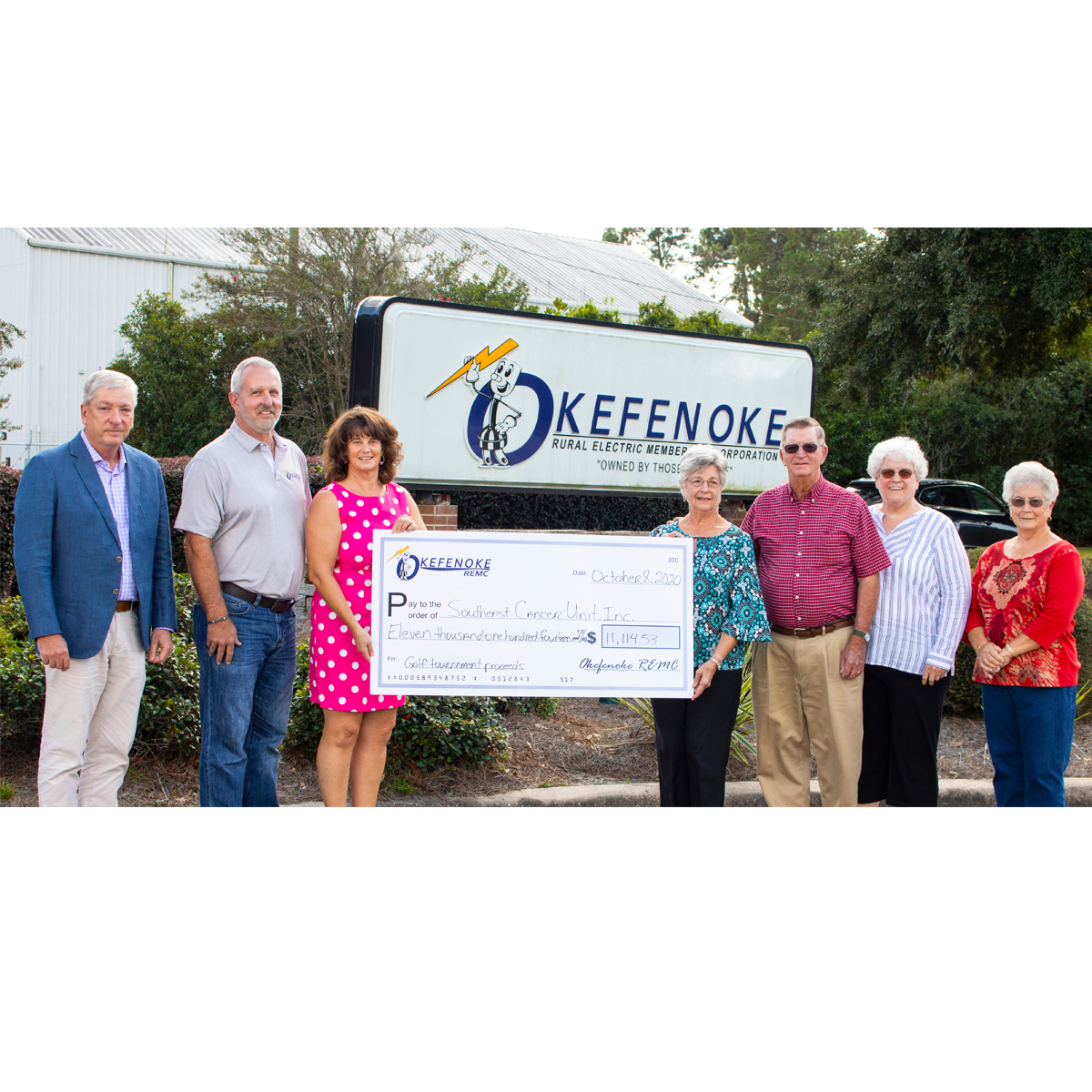 OREMC Donates Over $11,000 to the Southeast Cancer Unit, Inc.